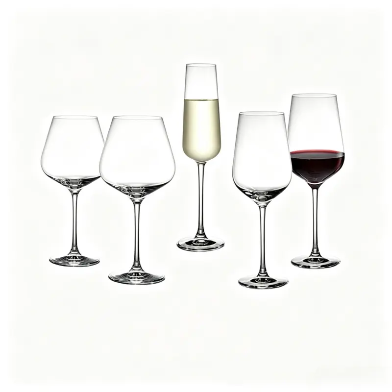 Wine glasses collection - red white sparkling champagne supplied by London Black (KLP)