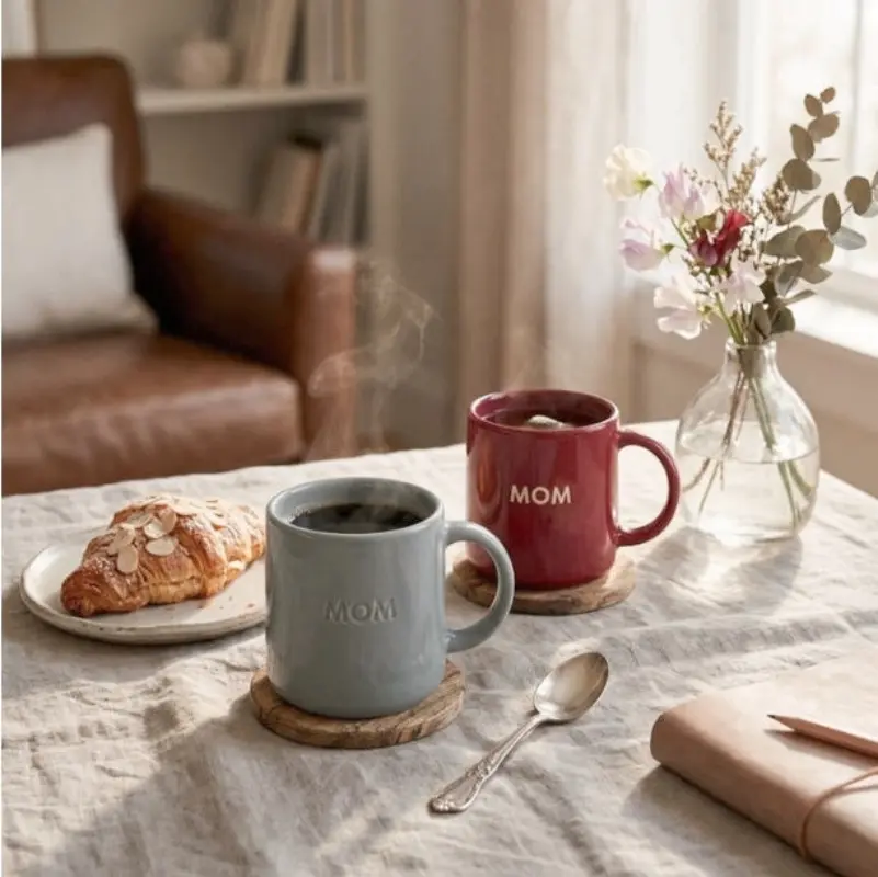 Ceramic cup and saucer by London Black