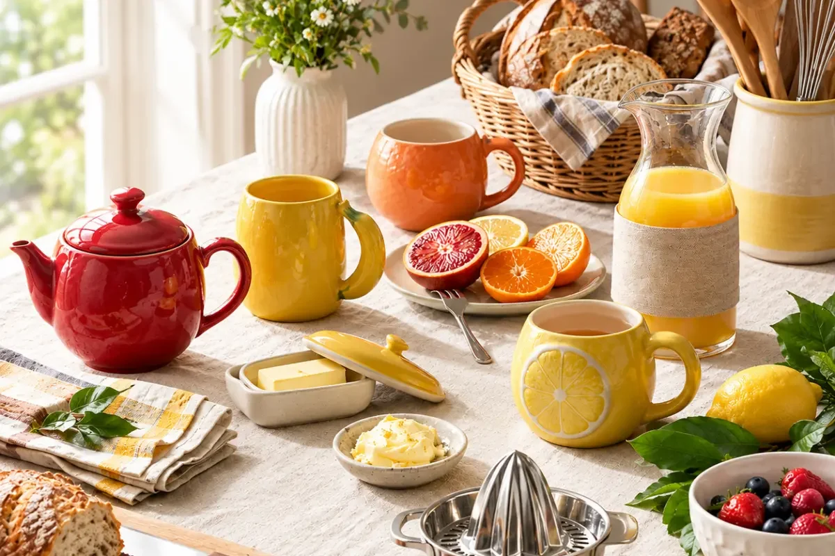 Colorful kitchen tableware and accessories — Kitchenware